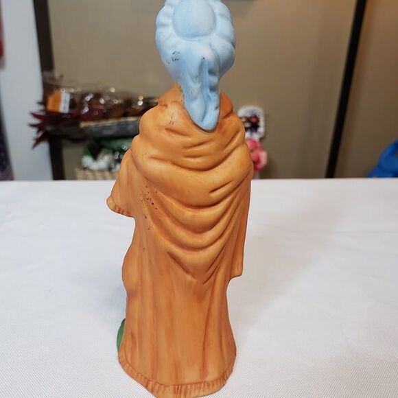 Vintage Frankel Hand Painted Porcelain Nativity Wise Man Figurine 6" Blue Eyes - Picture 4 of 6